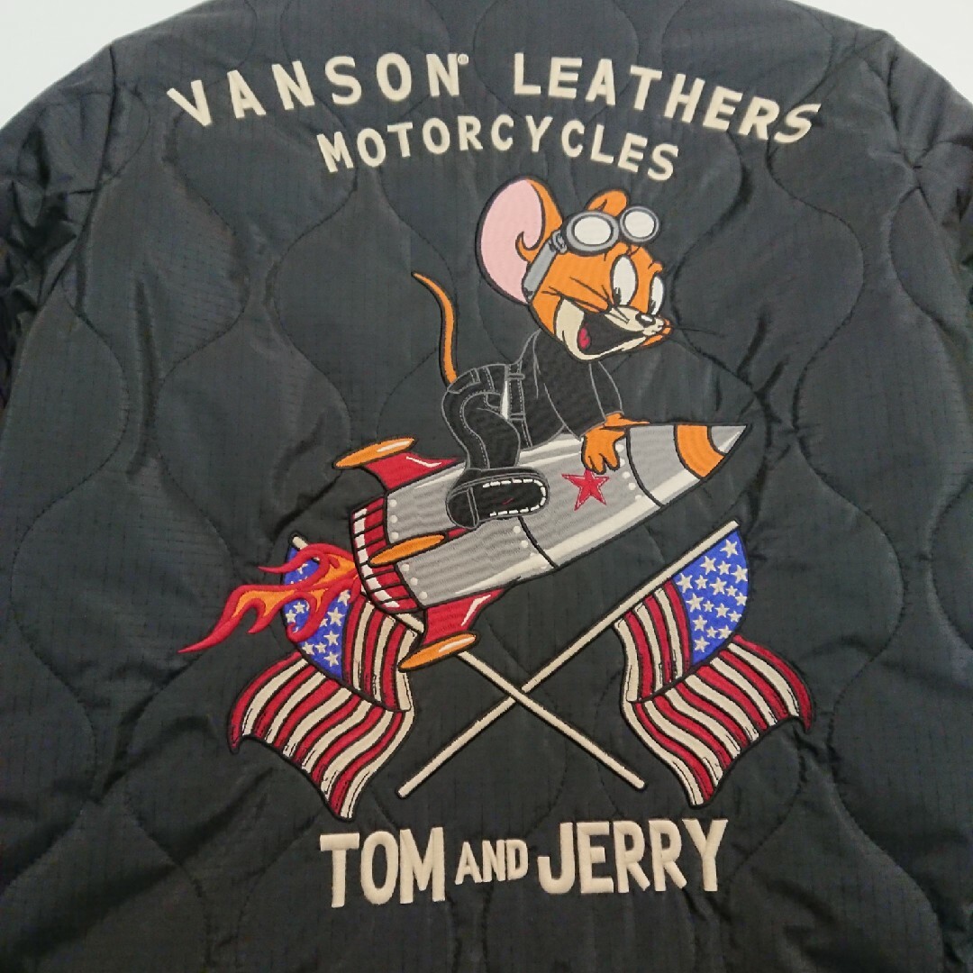 VANSON(バンソン)の新品 バンソン トム&ジェリー キルティング ベトジャン TJV-2033 メンズのジャケット/アウター(スカジャン)の商品写真