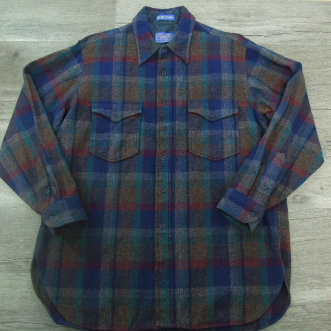 16k8016k 80's Pendleton×Outdoorsmanチェック柄 長袖