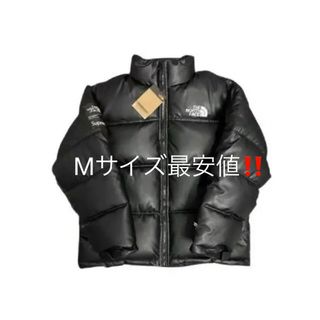 シュプリーム(Supreme)のSupremeTNFLEATHER NUPTSEJACKET ヌプシ新品 最安値(ダウンジャケット)