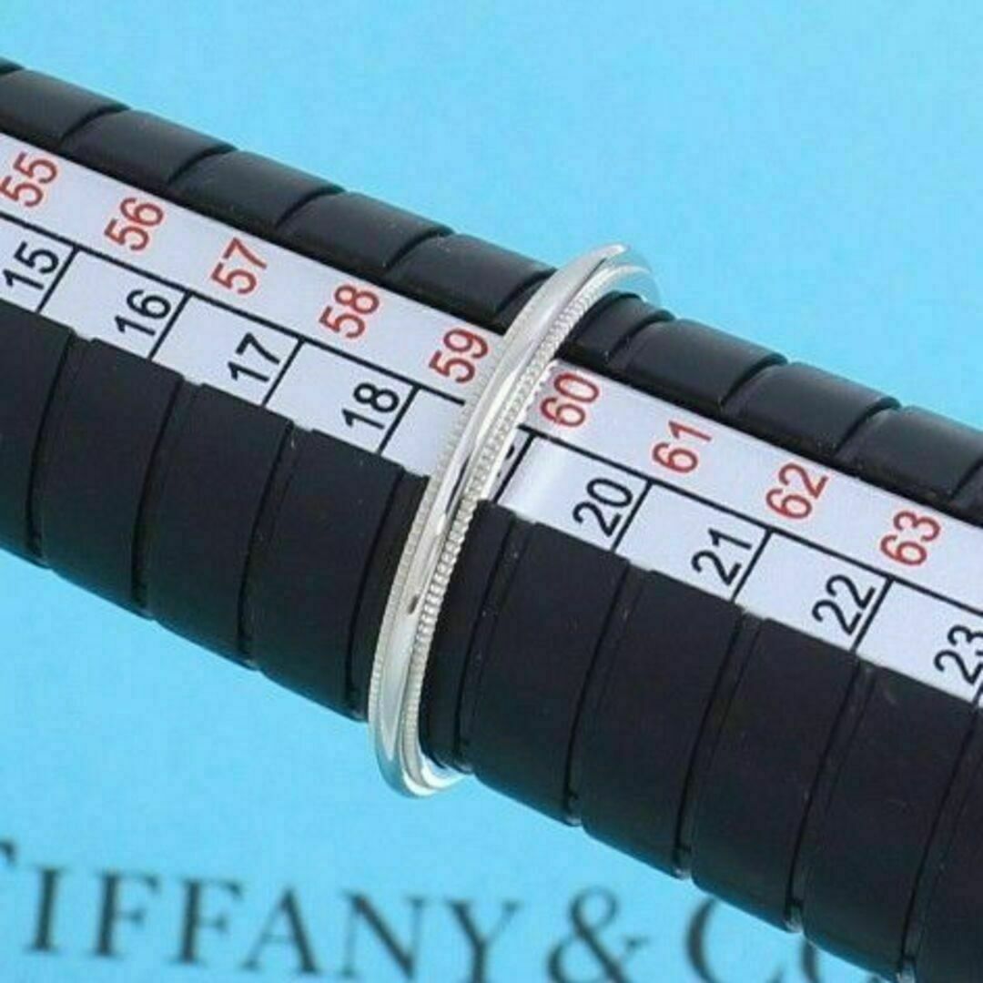 ティファニー TIFFANY PT950 19号 ミルグレインバンドリング 良品 ティファニー TIFFANY PT950 19号 ミルグレインバンドリング 良品