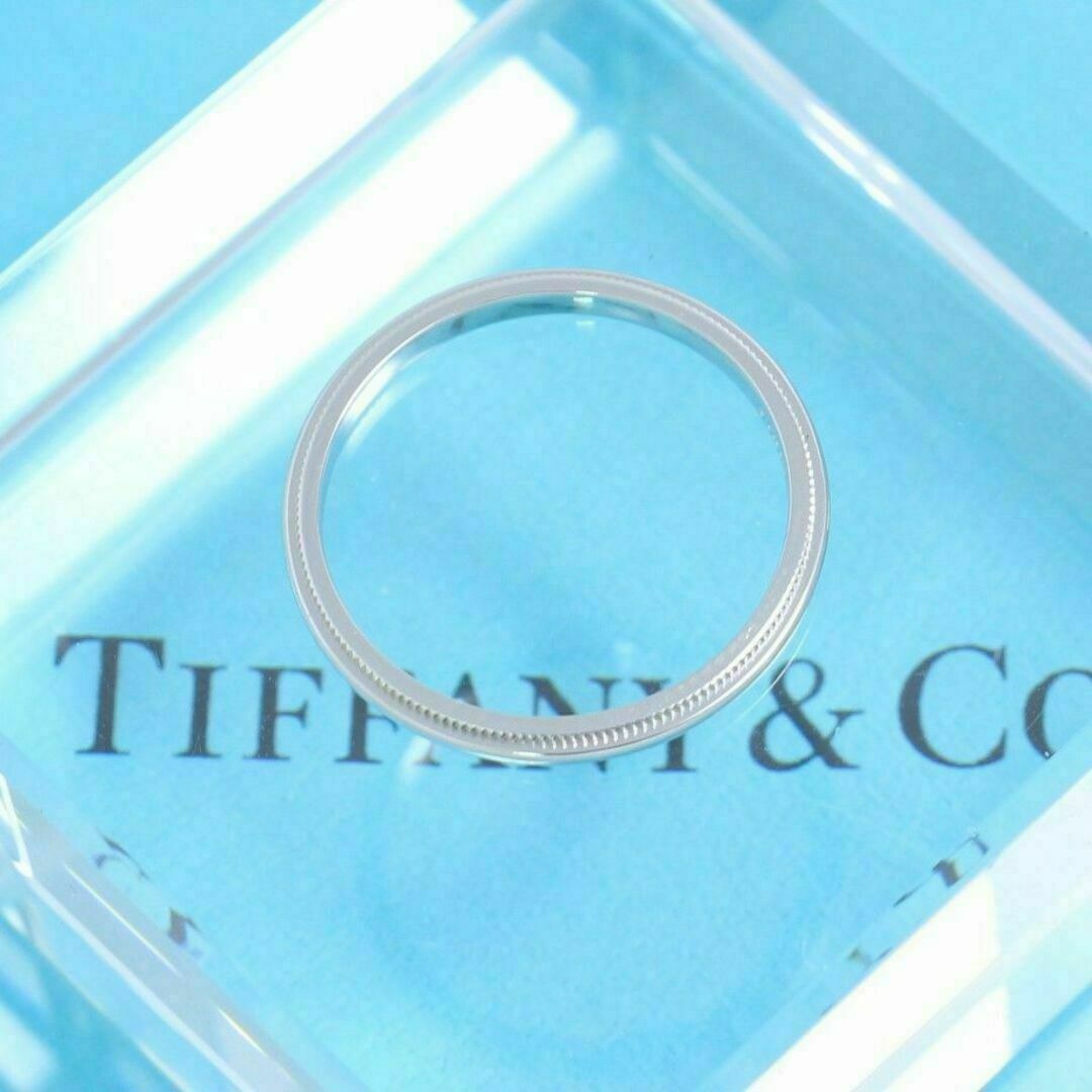 Tiffany & Co.(ティファニー)のティファニー　TIFFANY　PT950　19号　ミルグレインバンドリング　良品 レディースのアクセサリー(リング(指輪))の商品写真