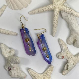 グラデーションクリスタルのメキシカンピアス(ピアス)