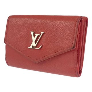 ルイヴィトン(LOUIS VUITTON)のLOUIS VUITTON ルイヴィトン ポルトフォイユロックミニ ピンク シルバー金具 PVC M69067 三つ折り財布 コンパクトウォレット レディース 404075 【中古】(財布)