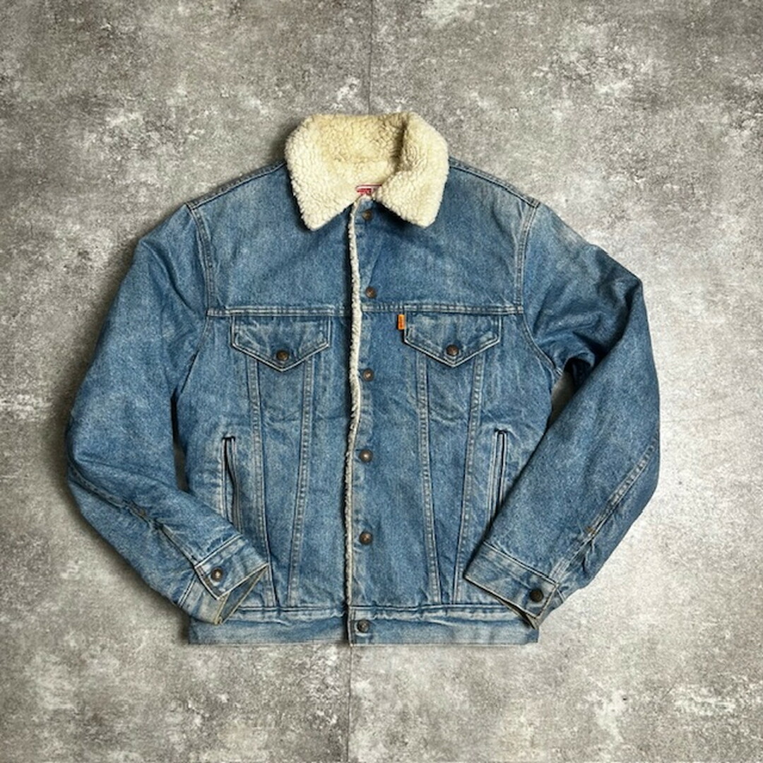 Levi's(リーバイス)の70's～ Levi's 71608 0213 デニムボアジャケット USA製 オレンジタブ メンズのジャケット/アウター(Gジャン/デニムジャケット)の商品写真