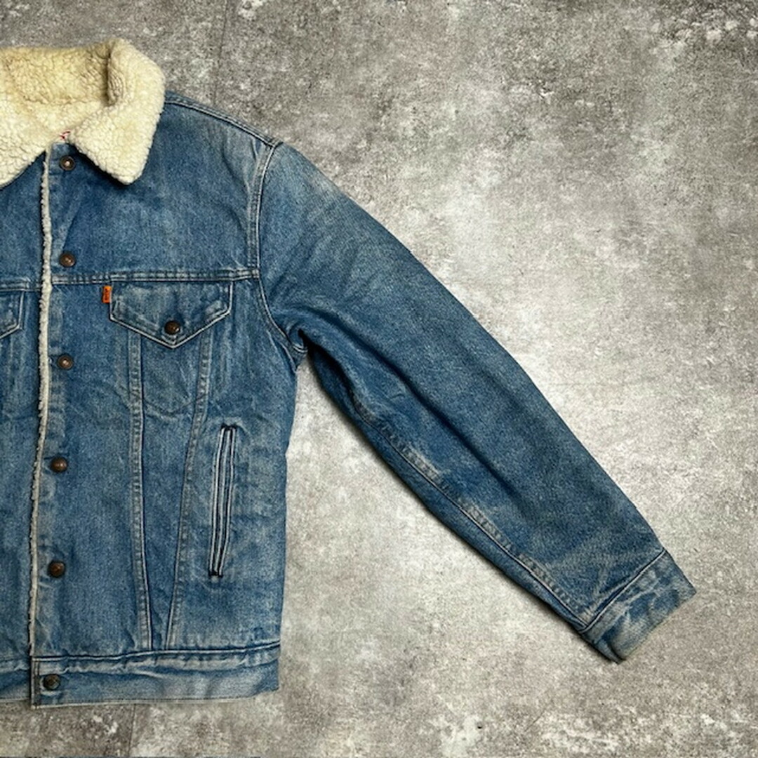 Levi's(リーバイス)の70's～ Levi's 71608 0213 デニムボアジャケット USA製 オレンジタブ メンズのジャケット/アウター(Gジャン/デニムジャケット)の商品写真