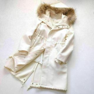 EPOCA - 【エポカ】美品 ラクーンファー Aライン ダウンコート