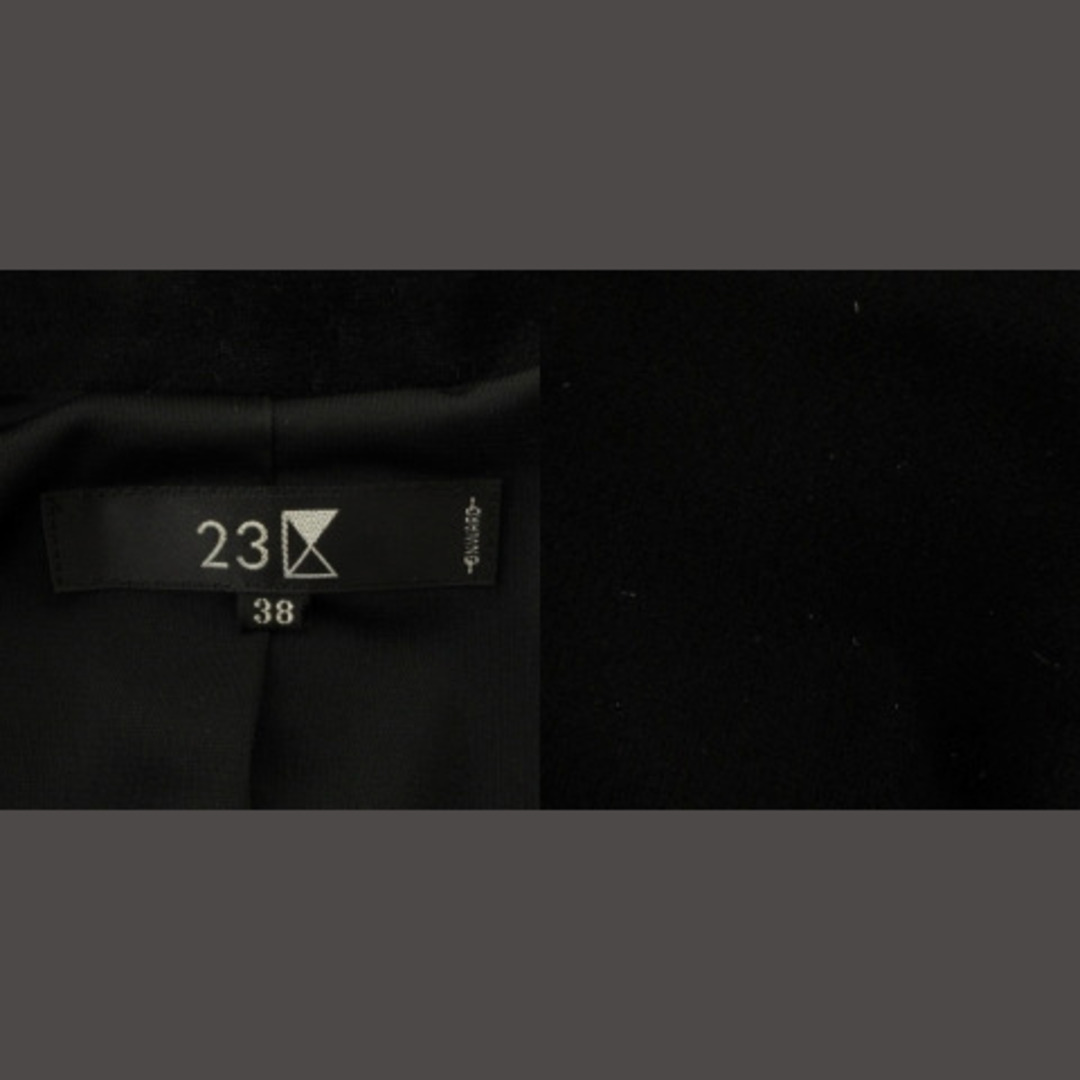 23区(ニジュウサンク)の23区 セットアップ ジャケット スカート ロング ベルベット 黒 38 レディースのフォーマル/ドレス(スーツ)の商品写真