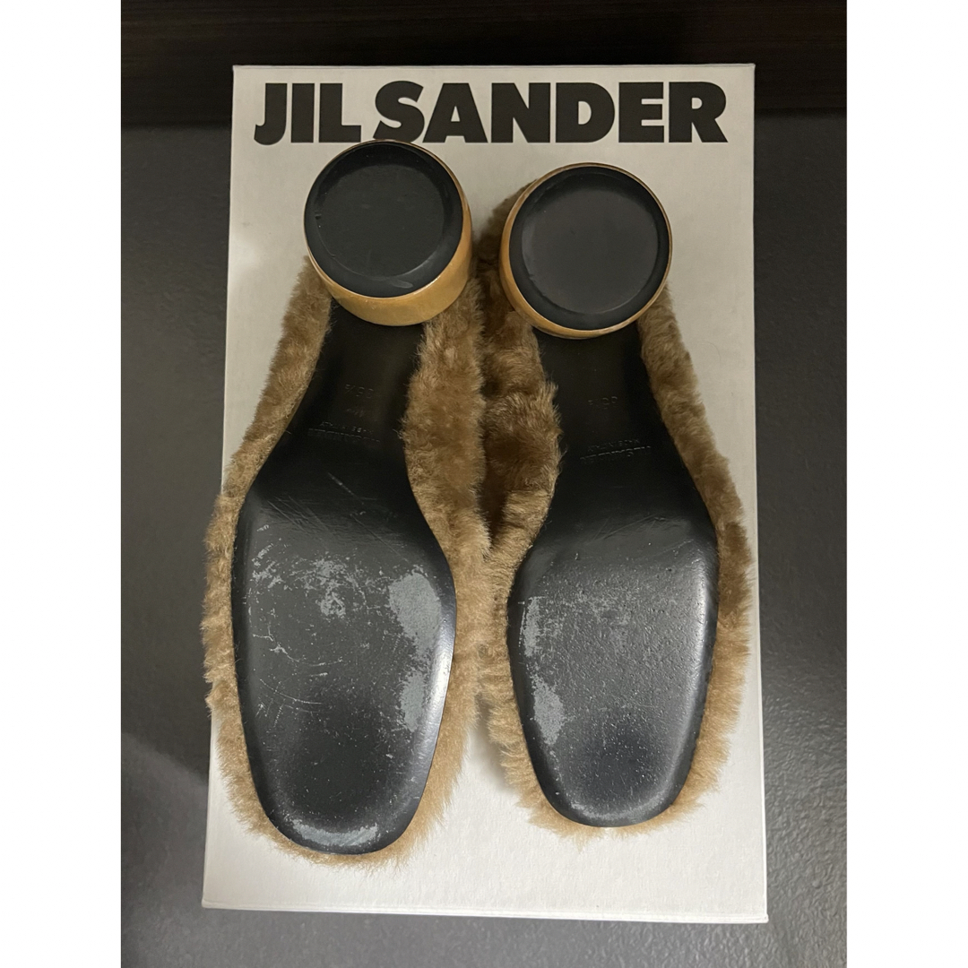 Jil Sander(ジルサンダー)の【JIL SANDER】ジルサンダー ファーミュール 35h レディースの靴/シューズ(ミュール)の商品写真