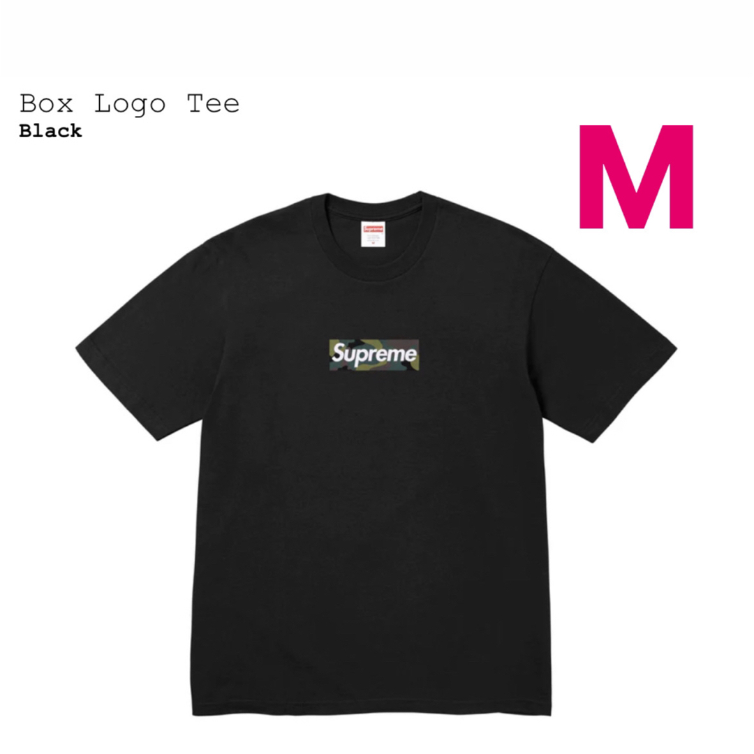 Supreme box logo tee black Mメンズ