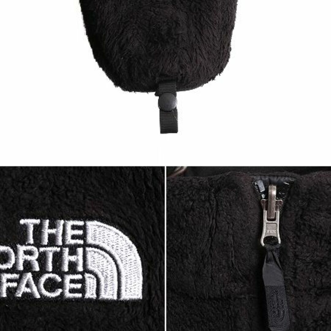 THE NORTH FACE(ザノースフェイス)のUS企画 ノースフェイス フリース ジャケット レディース XS / The North Face ジャンパー ブルゾン アウトドア フルジップ 毛長 ブラック レディースのジャケット/アウター(ブルゾン)の商品写真