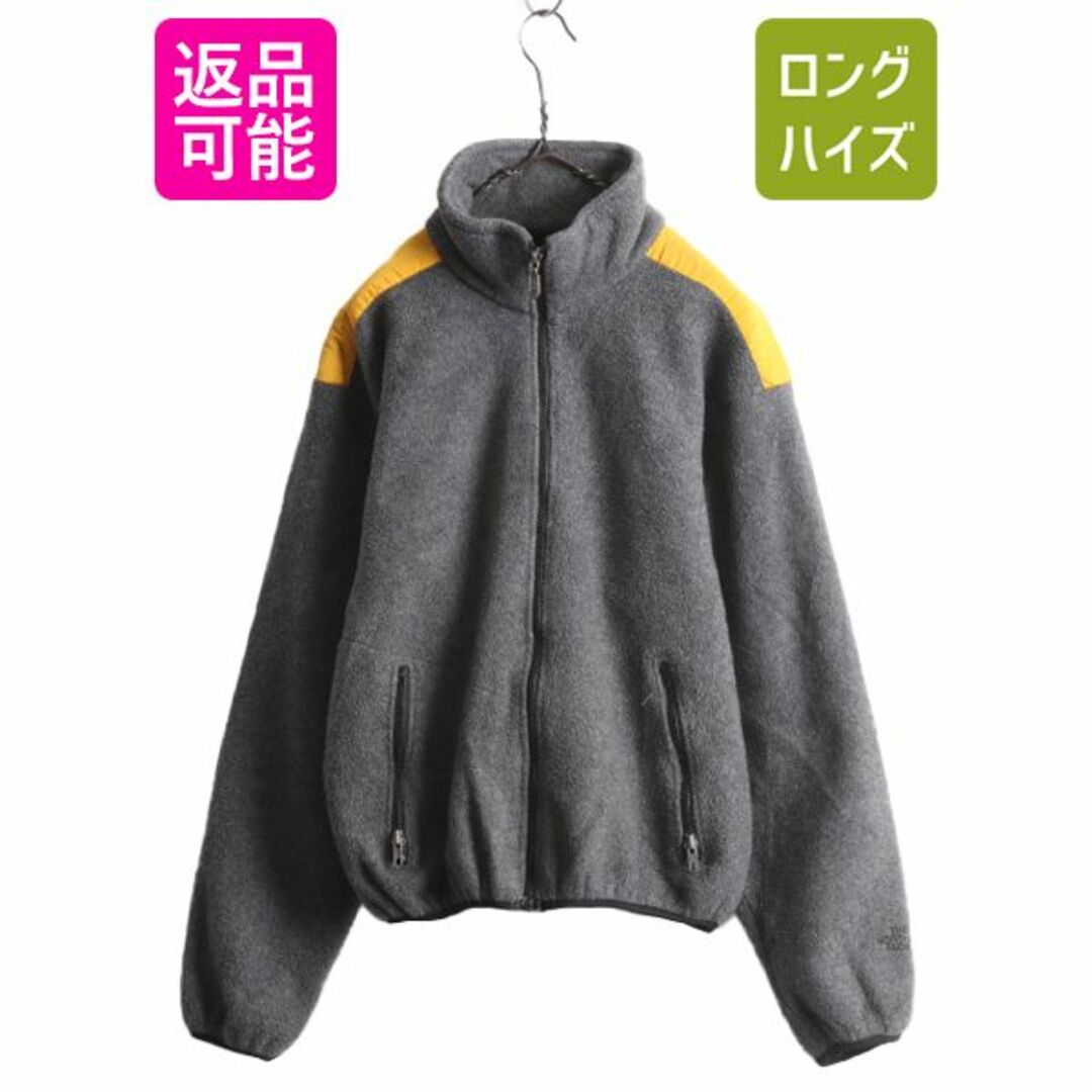 THE NORTH FACE(ザノースフェイス)の90s USA製 ノースフェイス フリース ジャケット メンズ L 小さめ M 程 古着 90年代 オールド The North Face アウトドア ナイロン ブルゾン メンズのジャケット/アウター(ブルゾン)の商品写真