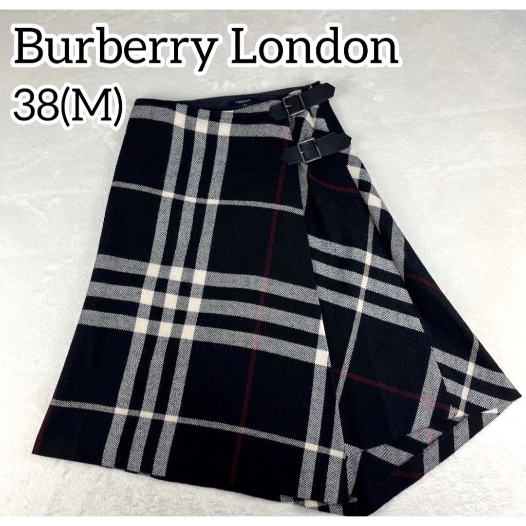 BURBERRY - 美品✨バーバリーロンドン ノバチェック 巻きスカート