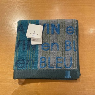 ランバンオンブルー(LANVIN en Bleu)のランバンオンブルー　タオルハンカチブルー(ハンカチ)