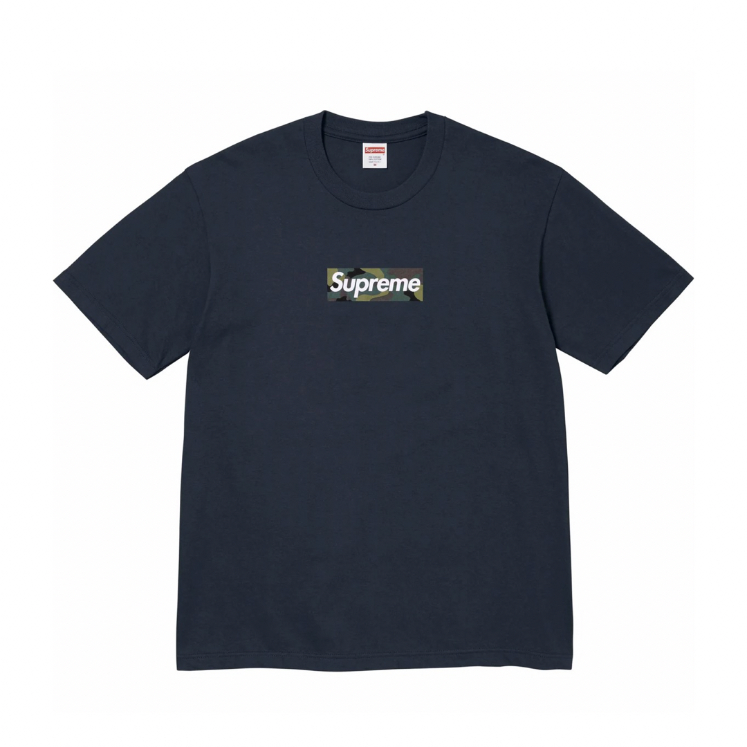 supreme box logo tee navy L