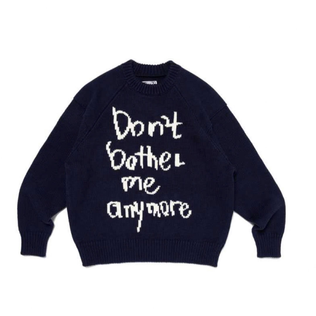 Tシャツ/カットソー(半袖/袖なし)【Mサイズ】Wasted Youth Knit Sweater Navy