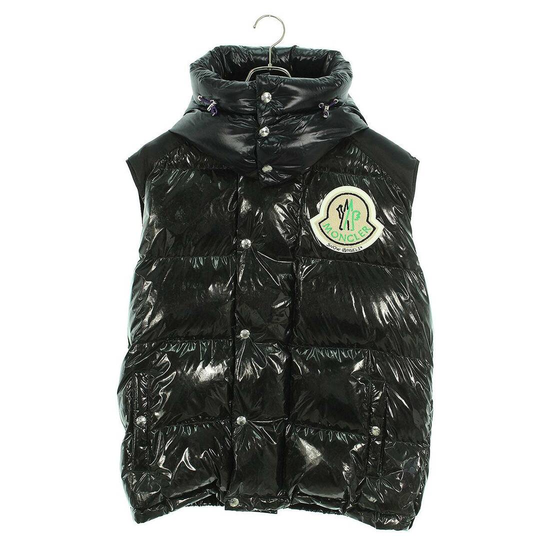 MONCLER(モンクレール)のモンクレールジーニアス  SKIN GILET バックスタッズロゴデカワッペンナイロンダウンベスト メンズ 1 メンズのジャケット/アウター(ダウンベスト)の商品写真