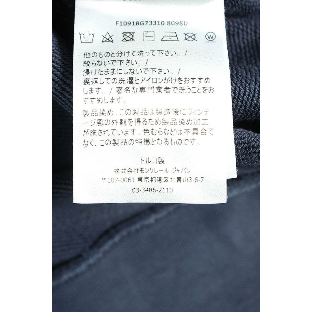 トップスモンクレール  MAGLIA GIROCOLLO アームロゴ刺繍スウェット メンズ M