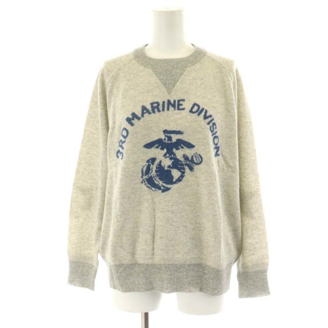 約525cm着丈グッドグリーフ MARIN SWEATER ニット カシミヤ F グレー