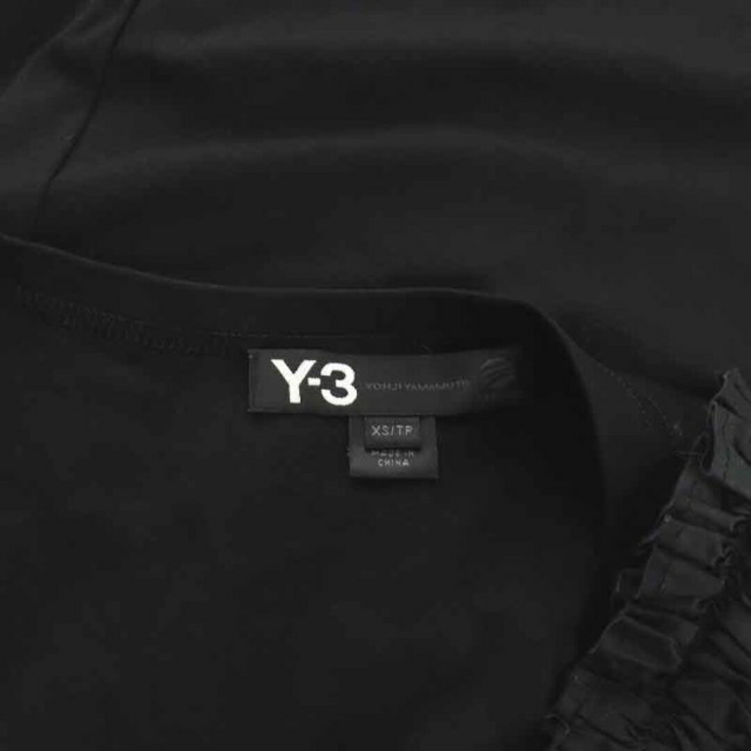 Y-3(ワイスリー)のワイスリー チュニック ブラウス ノースリーブ シャーリング ギャザー XS 黒 レディースのトップス(チュニック)の商品写真