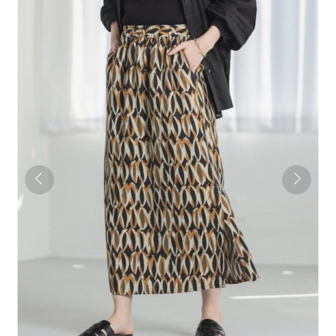 LEPSIM(レプシィム)のレプシム　幾何学柄スカート　レトロ柄 レディースのスカート(ロングスカート)の商品写真