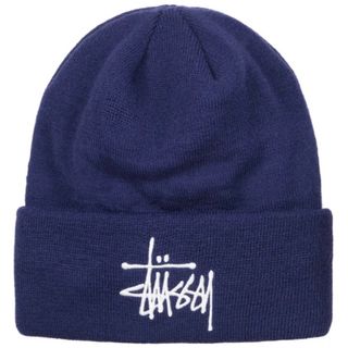 ステューシー(STUSSY)のstussy THINSULATE JACQUARD BEANIE purple(ニット帽/ビーニー)