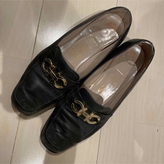 【美品】フェラガモの靴、24〜24.5cmスエード