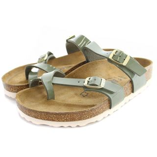 ビルケンシュトック(BIRKENSTOCK)のビルケンシュトック マヤリ サンダル 24.5cm 緑 1013083(ミュール)