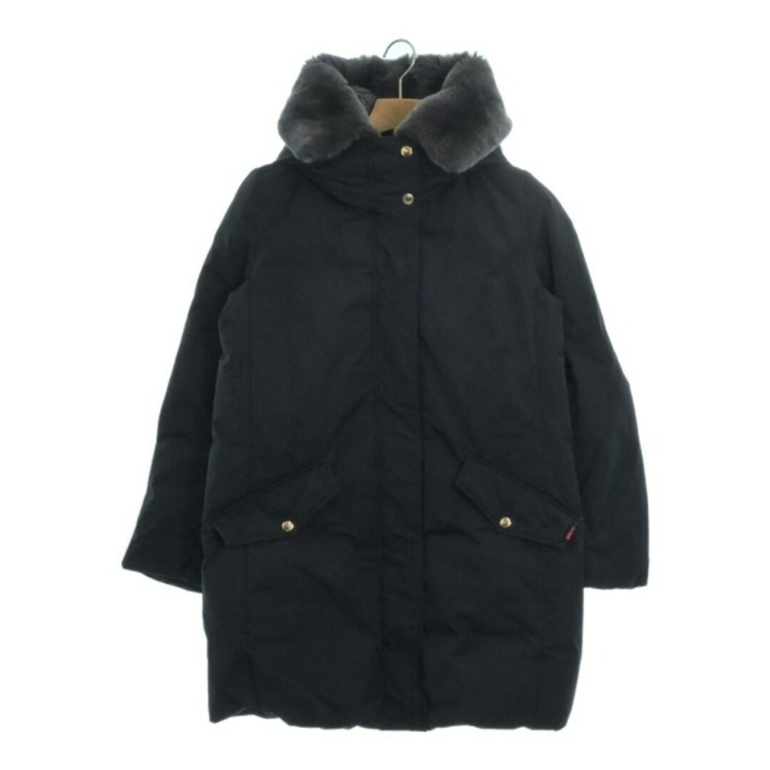 WOOLRICH ウールリッチ ダウンコート M 紺スナップボタン開閉