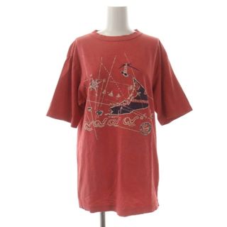 アザー(other)の45R 45星Tシャツ カットソー 半袖 プルオーバー イラスト 赤 レッド(Tシャツ(半袖/袖なし))