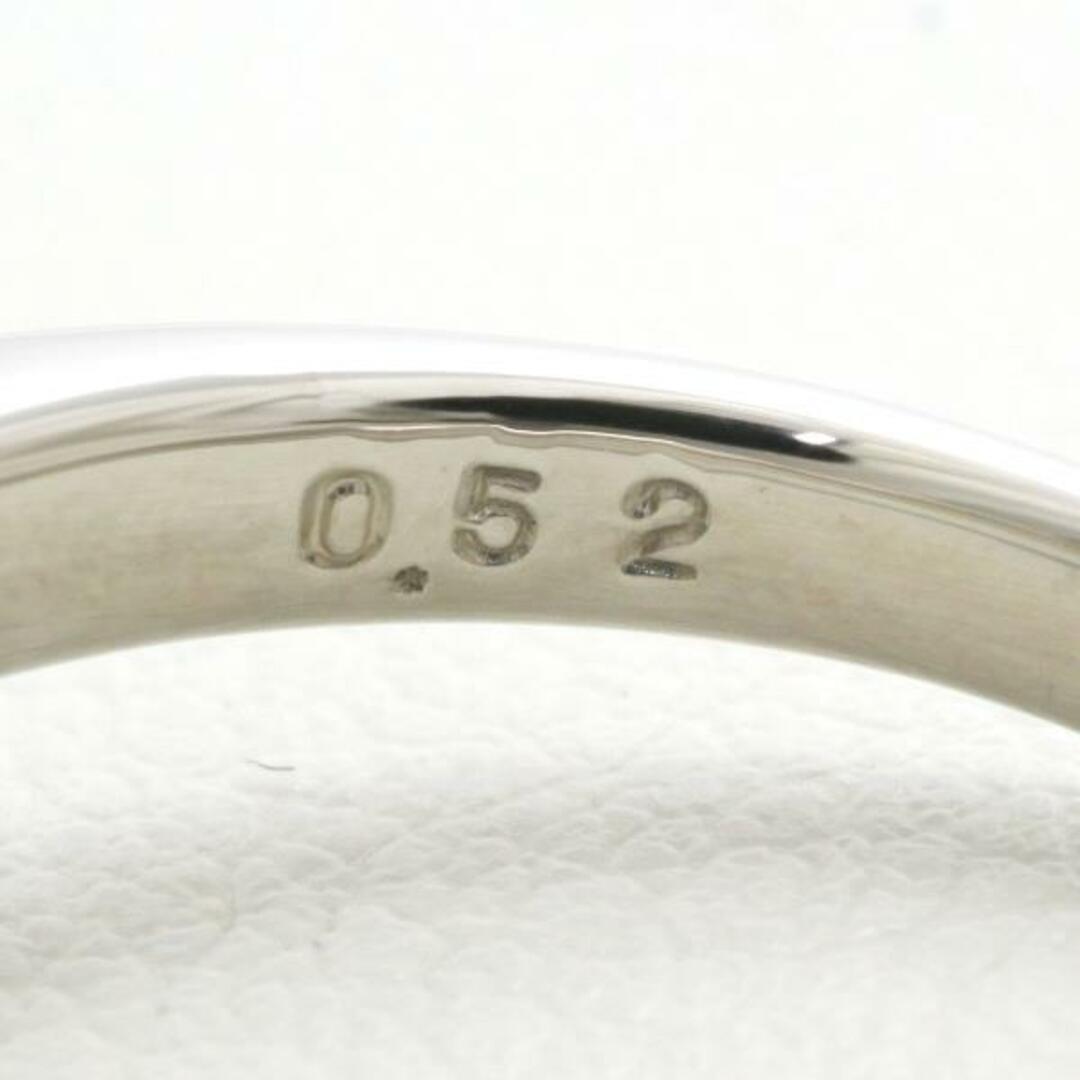 PT900 プラチナ リング 指輪 13号 ダイヤ 0.52 SI2 鑑定書 総重量約5.6 