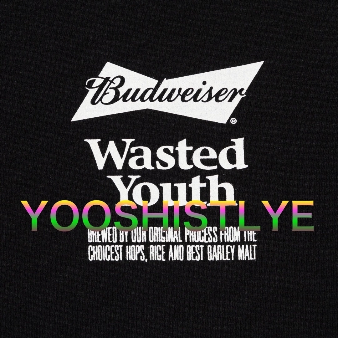 HUMAN MADE(ヒューマンメイド)のWasted Youth x Budweiser T-shirt Black メンズのトップス(Tシャツ/カットソー(半袖/袖なし))の商品写真