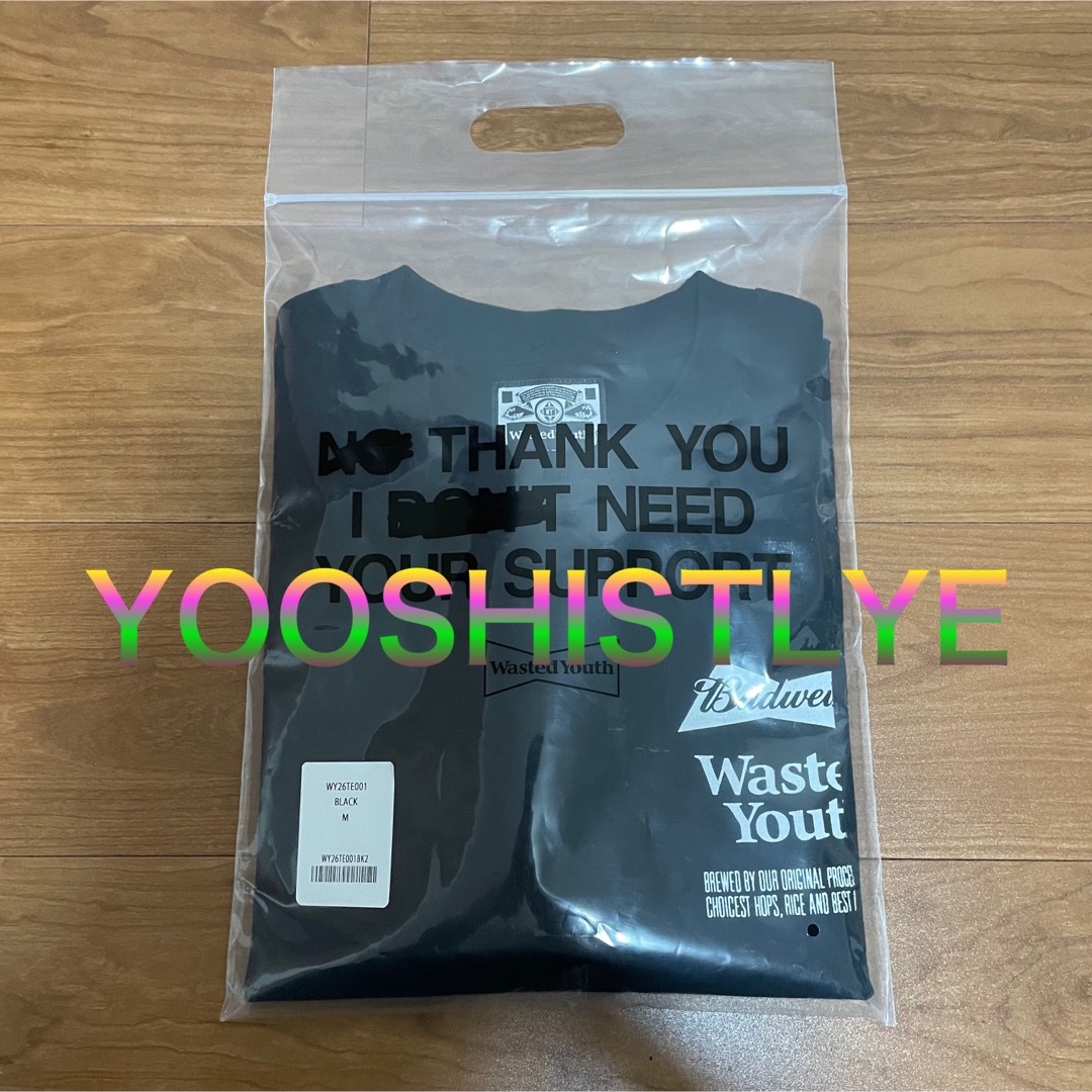 HUMAN MADE(ヒューマンメイド)のWasted Youth x Budweiser T-shirt Black メンズのトップス(Tシャツ/カットソー(半袖/袖なし))の商品写真