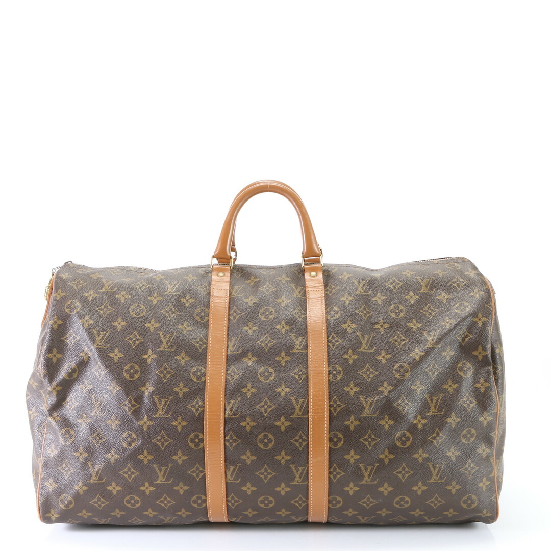 LOUIS VUITTON(ルイヴィトン)の美品 ルイヴィトン モノグラム キーポル55 紙タグ レザー ボストン バッグ トート 出張 旅行 トランク 本革 A4 メンズ EEM G19-2 メンズのバッグ(ボストンバッグ)の商品写真