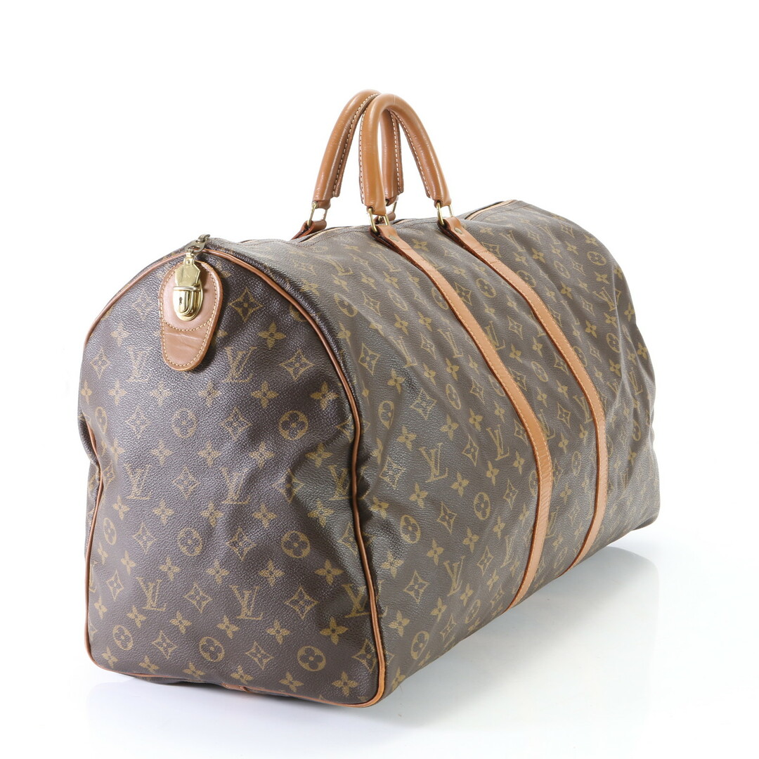 LOUIS VUITTON(ルイヴィトン)の美品 ルイヴィトン モノグラム キーポル55 紙タグ レザー ボストン バッグ トート 出張 旅行 トランク 本革 A4 メンズ EEM G19-2 メンズのバッグ(ボストンバッグ)の商品写真