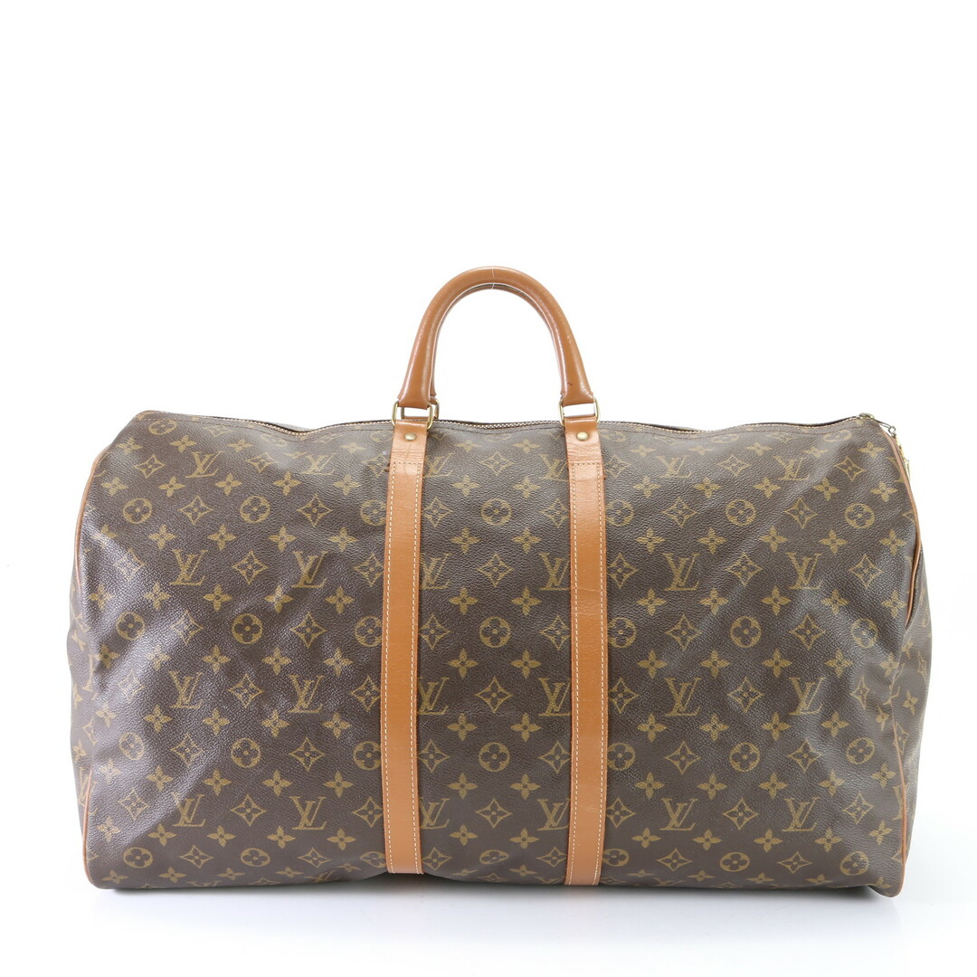 LOUIS VUITTON(ルイヴィトン)の美品 ルイヴィトン モノグラム キーポル55 紙タグ レザー ボストン バッグ トート 出張 旅行 トランク 本革 A4 メンズ EEM G19-2 メンズのバッグ(ボストンバッグ)の商品写真