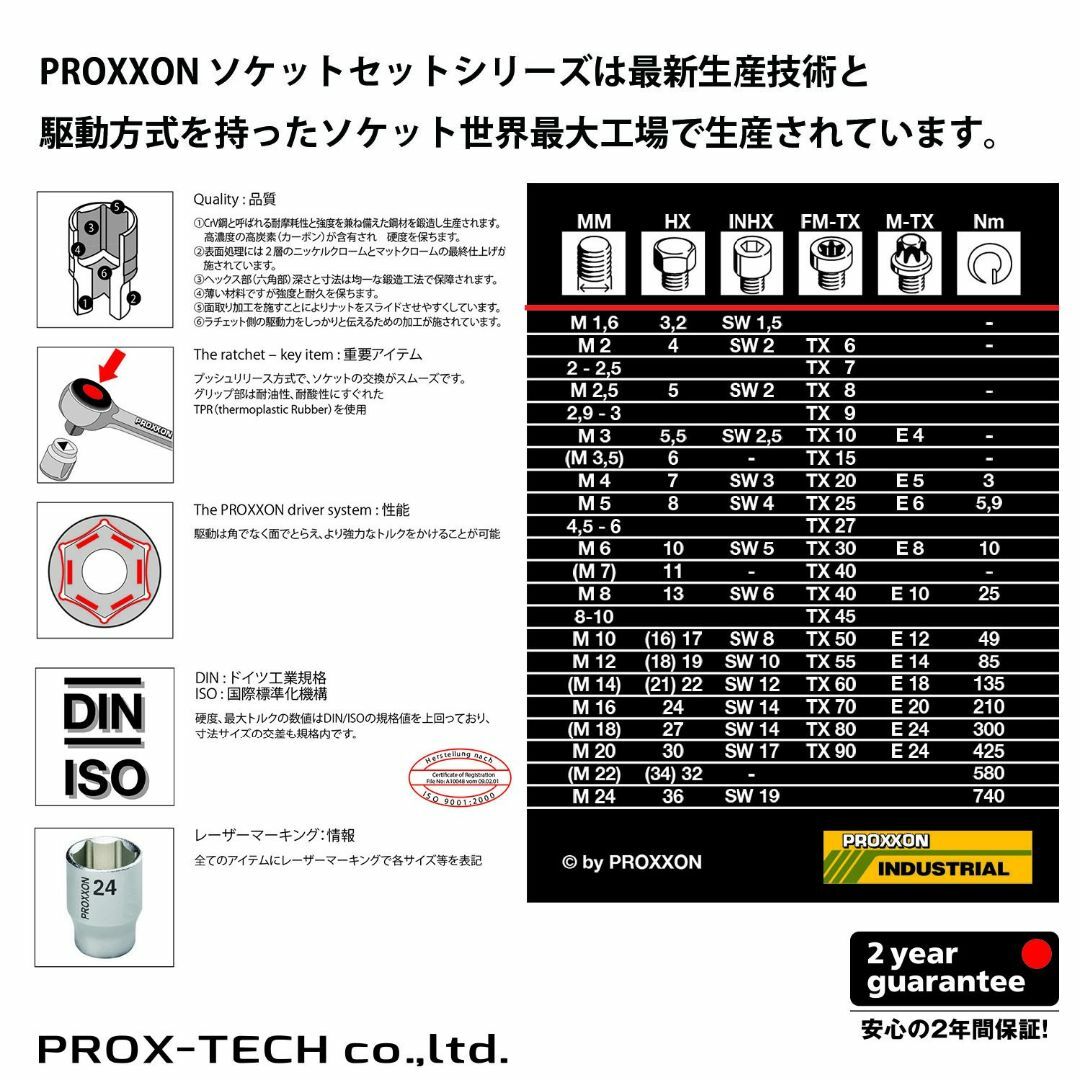 【特価セール】プロクソン(PROXXON) トルクスビットソケット No.836 その他のその他(その他)の商品写真