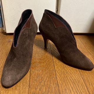 shoes ciao 素敵なブーツパンプス　スウェードMADE IN ITALY(ブーツ)