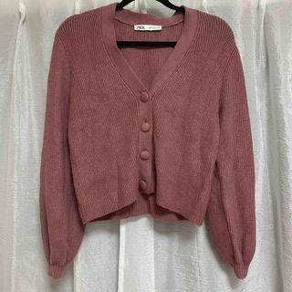 ザラ(ZARA)の【着用1回】ZARA ニットカーディガン(ニット/セーター)