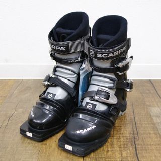 スカルパ(SCARPA)の未使用 スカルパ SCARPA テレマーク スキー ブーツ T2 22.5cm 3バックル 75ｍｍ バックカントリー 山スキー アウトドア(ブーツ)