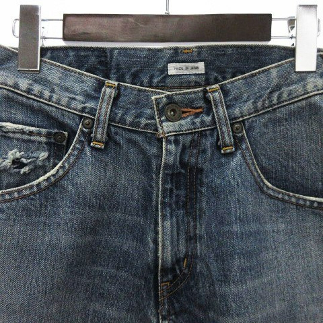 TODAYFUL(トゥデイフル)のトゥデイフル Bobs Denim クラッシュデニムパンツ ブルー 23 レディースのパンツ(デニム/ジーンズ)の商品写真