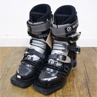 スカルパ(SCARPA)の未使用 スカルパ SCARPA テレマーク スキー ブーツ T2 22cm 3バックル 75ｍｍ バックカントリー 山スキー アウトドア(ブーツ)