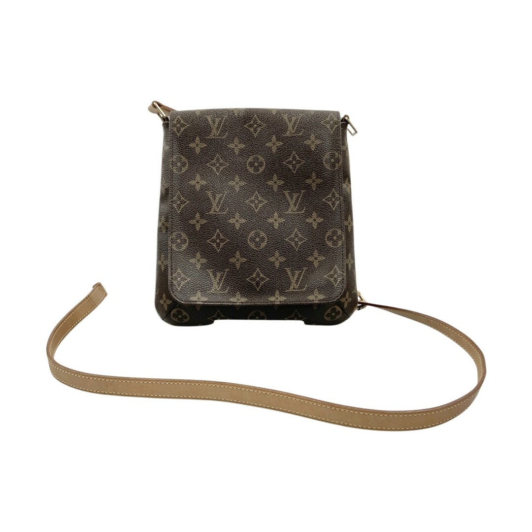 小傷がありますショルダー〇〇LOUIS VUITTON ルイヴィトン モノグラム ミュゼット サルサ ロング ショルダーバッグ M51387 ブラウン