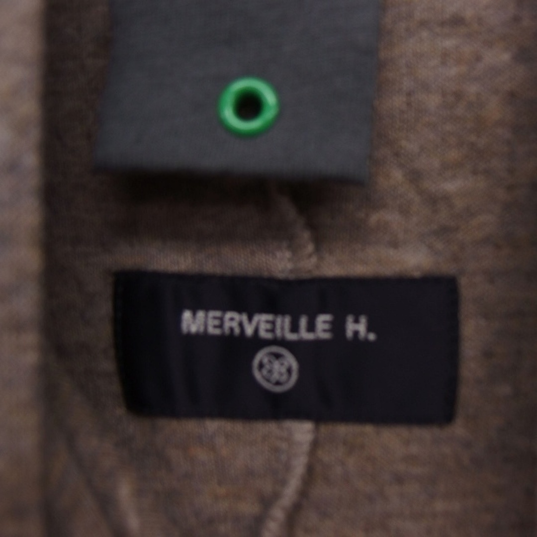 MERVEILLE H.(メルベイユアッシュ)のメルベイユアッシュ MERVEILLE H. ニットカーディガン スタンドカラー レディースのトップス(カーディガン)の商品写真
