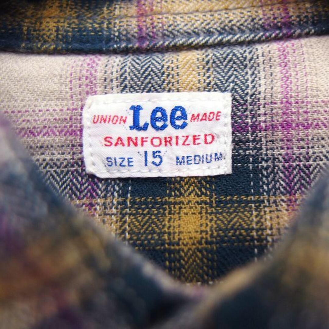 Lee(リー)のリー LEE チェック柄 ウエスタンシャツ カジュアル 長袖 コットン 綿 M メンズのトップス(シャツ)の商品写真