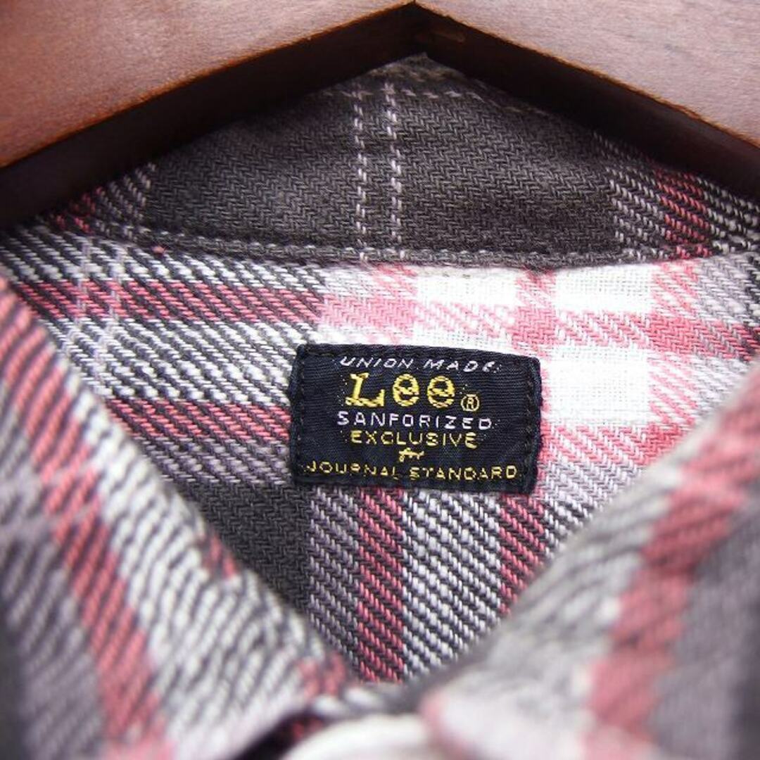 Lee(リー)のリー LEE チェック柄 シャツ カジュアル 長袖 コットン 綿 M グレー 灰 メンズのトップス(シャツ)の商品写真