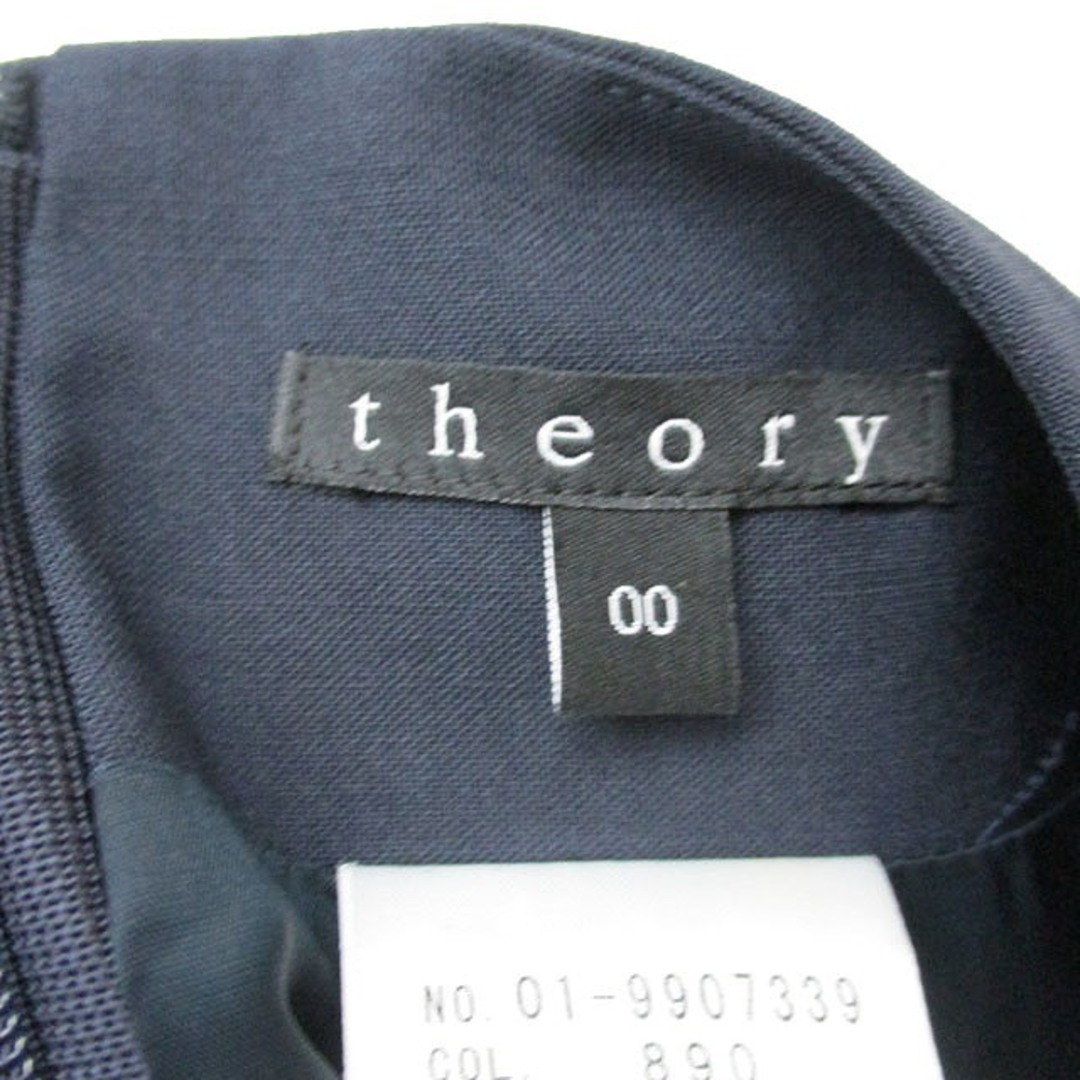 theory(セオリー)のセオリー theory タイト スカート 膝丈 ウール シンプル 00 ネイビー レディースのスカート(ひざ丈スカート)の商品写真