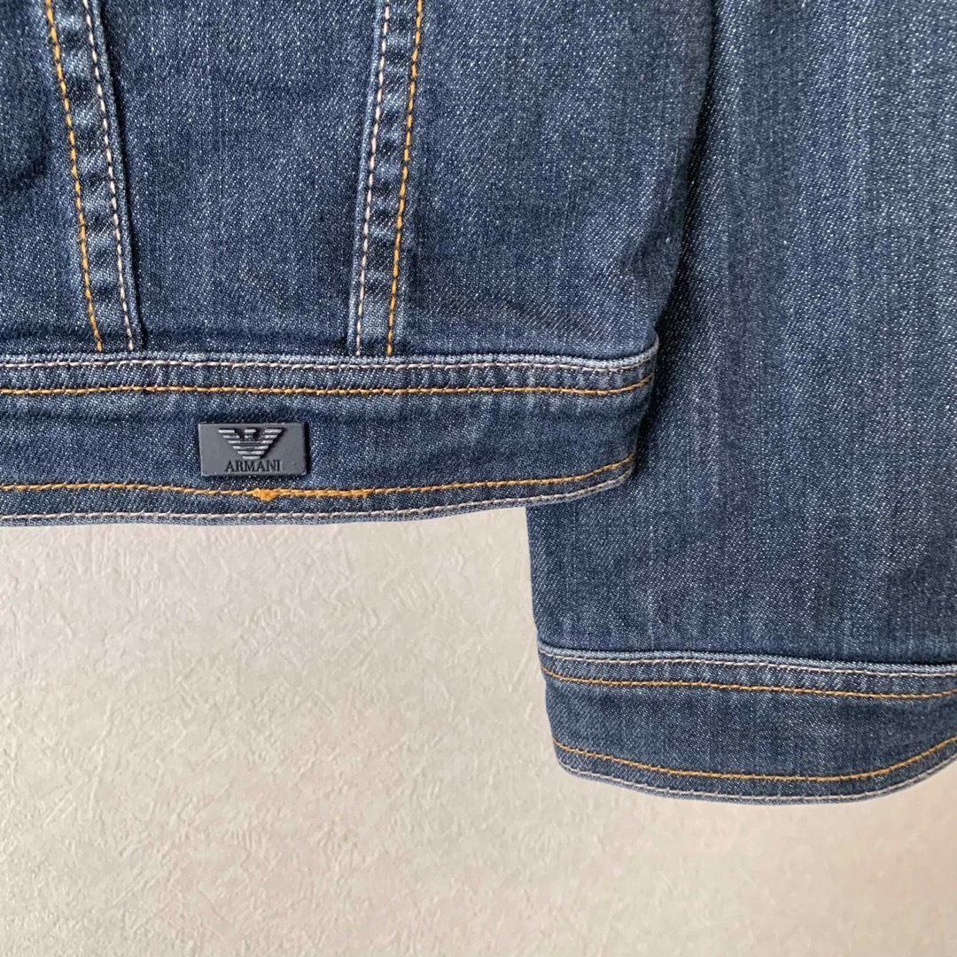 ARMANI JUNIOR(アルマーニ ジュニア)のアルマーニジュニア デニムジャケット 130cm ジージャン キッズ/ベビー/マタニティのキッズ服男の子用(90cm~)(ジャケット/上着)の商品写真