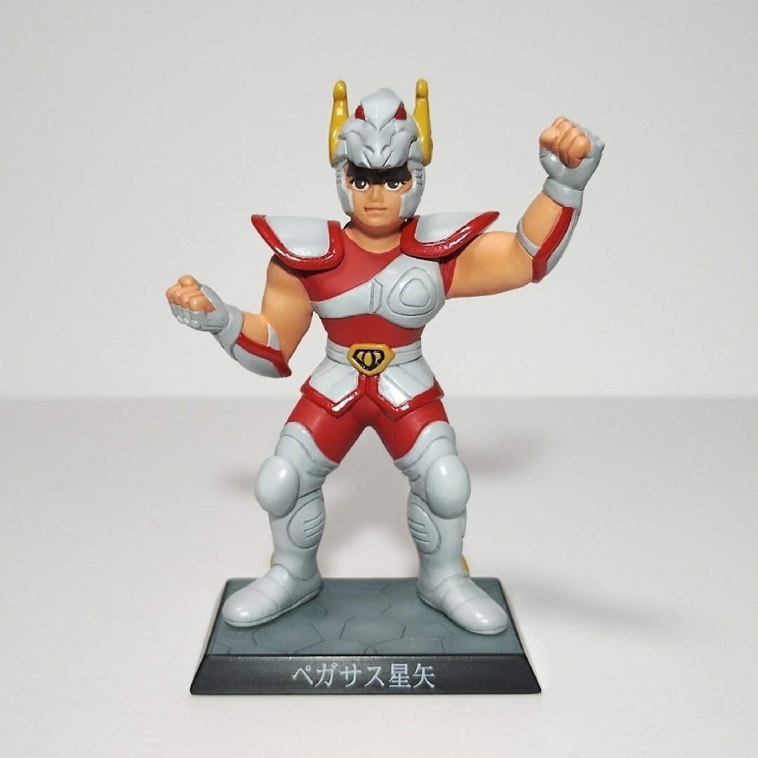 聖闘士星矢　デカ消し　ペガサス星矢　初期青銅聖衣　塗装作品　台座付き　昭和レトロ魂ネイション