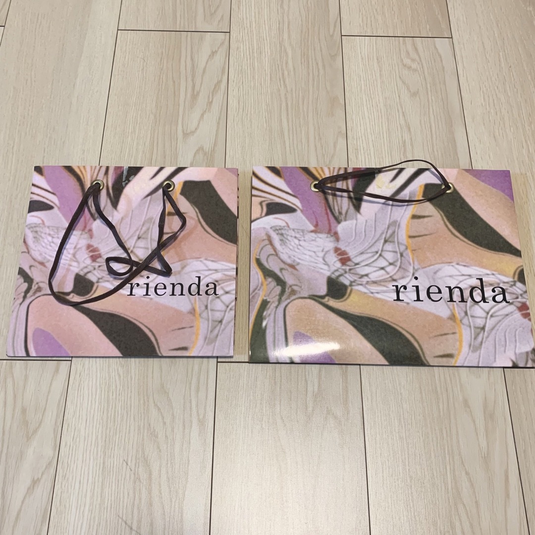 rienda(リエンダ)のrienda　ショップ袋　2枚 レディースのバッグ(ショップ袋)の商品写真