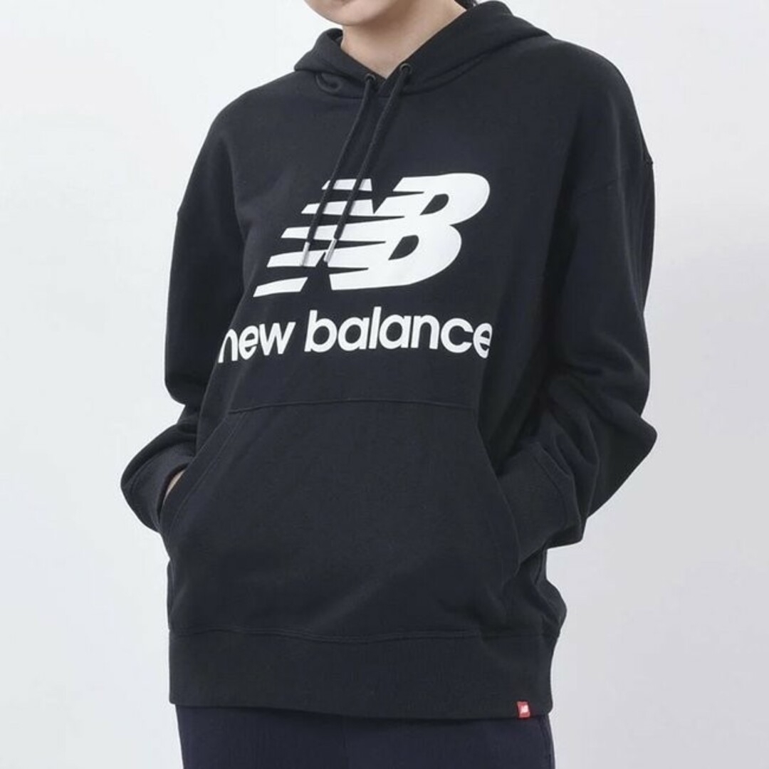 New Balance(ニューバランス)の新品 JP M newbalance hoodie US S プロ着用モデル 黒 レディースのトップス(パーカー)の商品写真